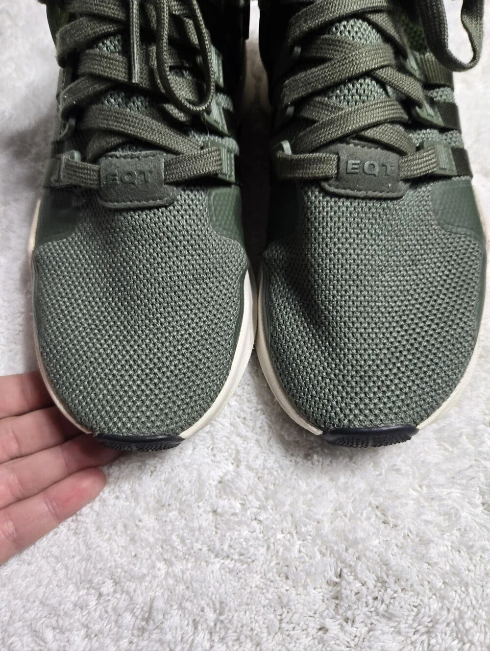 Adidas Women's EQT Support ADV 'Olive White' Sz 8.5